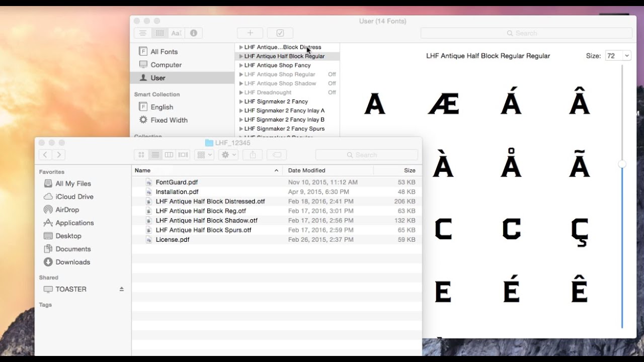 download fonts on mac